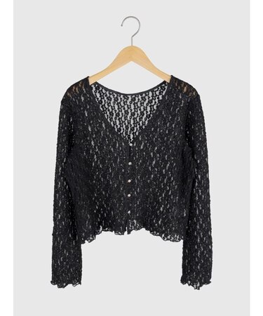 レースショートカーディガン