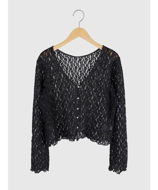 レースショートカーディガン