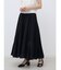 シアーコットンギャザーロングスカート