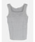 チュールトリミングリブタンクトップ