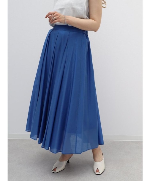 タックフレアロングスカート