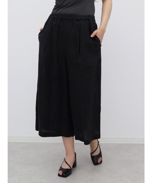 フレンチリネンキャンバスワッシャーアンクルパンツ