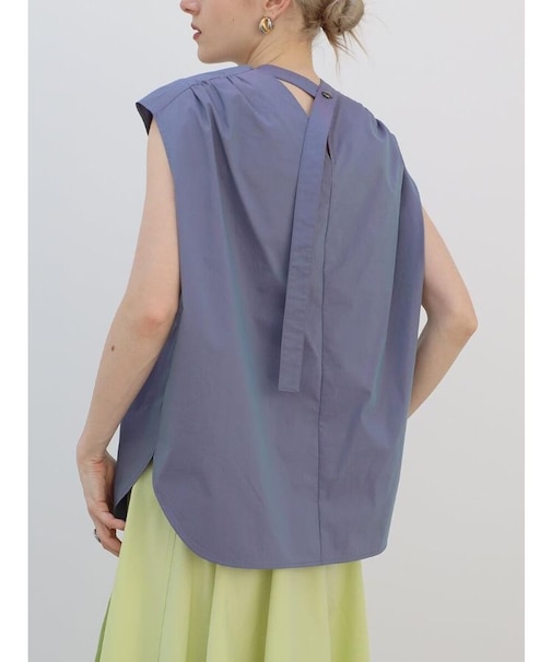 タイプライターバックボウタイブラウス