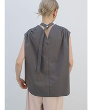 タイプライターバックボウタイブラウス