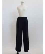 センタープレスタックワイドパンツ