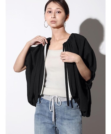 バルーンシルエットドルマンZIPジャケット