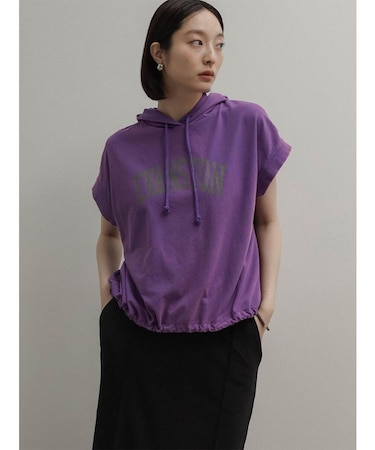 スリーブレスロゴパーカー