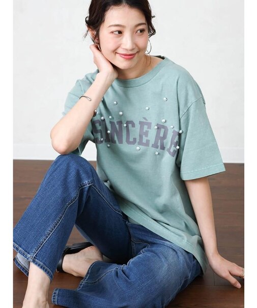 パールデコロゴTシャツ