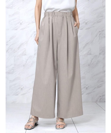 2タックストレッチワイドパンツ