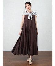 エスカルゴラインコットンワンピース