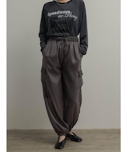 楊柳シアーグロッシーカーゴパンツ