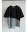 デニムドッキングアシメデザインTシャツ
