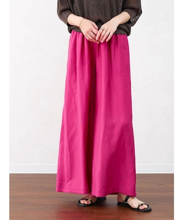 ギャザーワイドパンツ