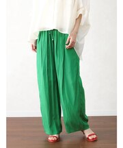 ビビッドカラードロストワイドパンツ
