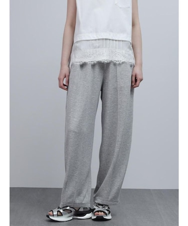 センターシームサイドラインスウェットパンツ