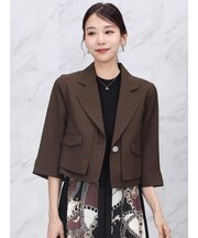 テーラーカラーショートジャケット