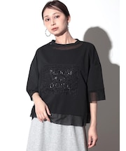 レースパッチロゴTシャツ