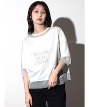 レースパッチロゴTシャツ