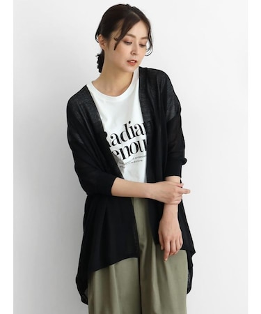 シアーロングカーディガン