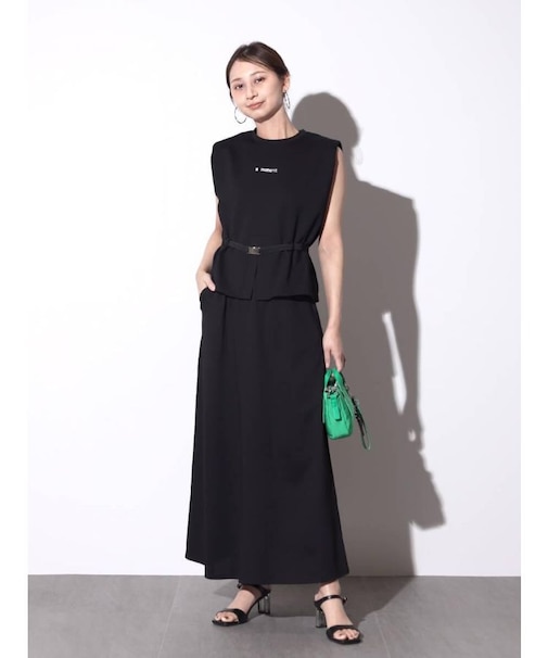 ベルト付きカットソーセットアップ