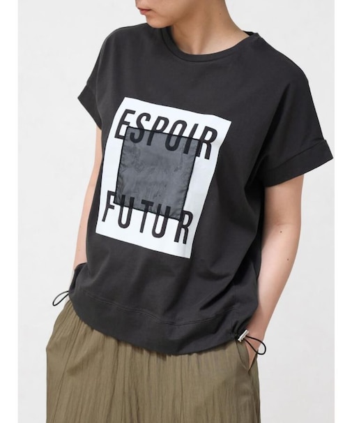 ロゴオーガンジーＴシャツ