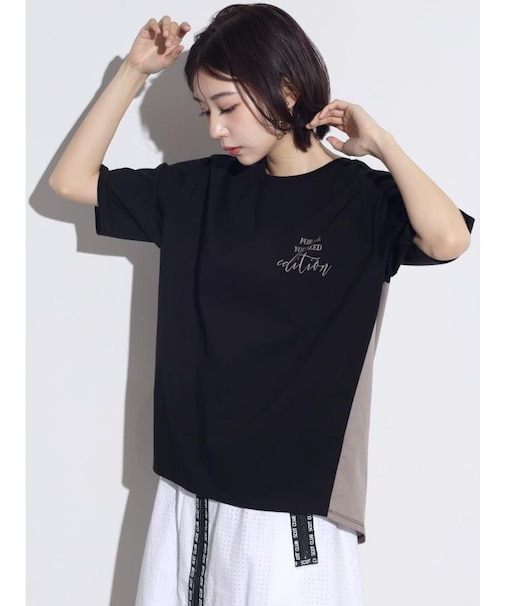 ツートーンスプリットラグランTシャツ