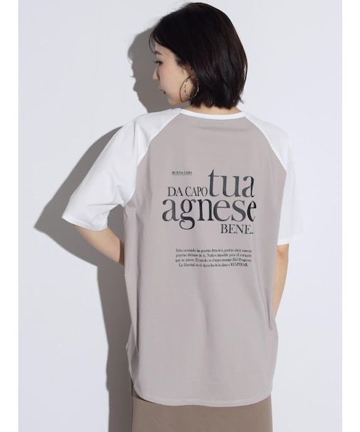 ツートーンスプリットラグランTシャツ