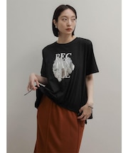 ドロストヘム箔ロゴTシャツ