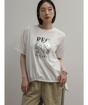 ドロストヘム箔ロゴTシャツ