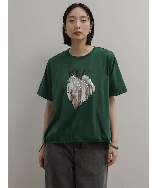 ドロストヘム箔ロゴTシャツ