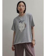 ドロストヘム箔ロゴTシャツ