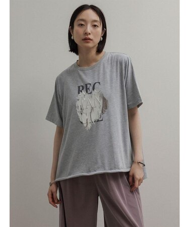 ドロストヘム箔ロゴTシャツ