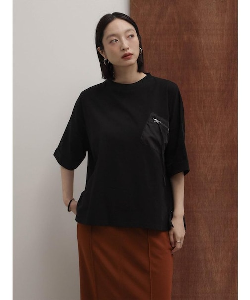 ポケットデザインオーバーTシャツ