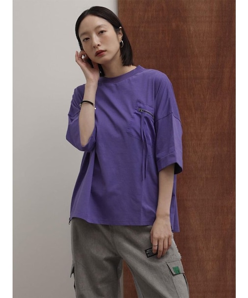 ポケットデザインオーバーTシャツ