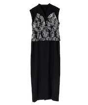 JACQUARD BUSTIRE SET DRESS