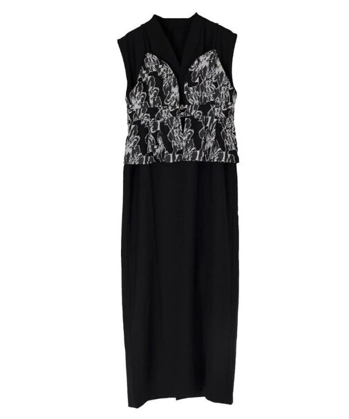 JACQUARD BUSTIRE SET DRESS