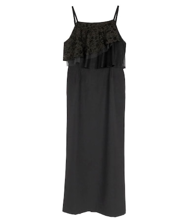 FLOWER LACE COMBINATION CAMISOLE DRESS