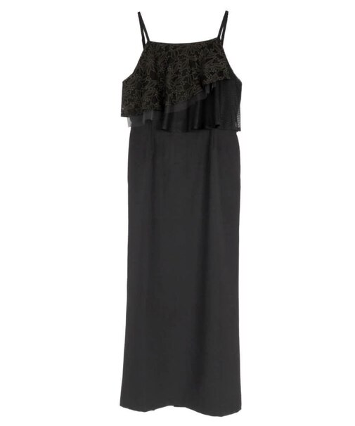FLOWER LACE COMBINATION CAMISOLE DRESS