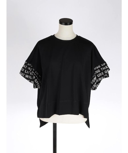 ロゴカフスドルマンTシャツ