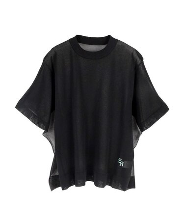 DOLMAN SLEEVE SHEER KNIT TOPS