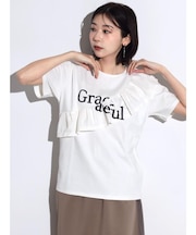 ビッグフリルロゴTシャツ