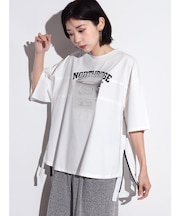 箔プリントサイドファスナーTEE
