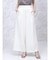 リネンライクワイドリブリラクシーパンツ（off white,beige）