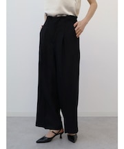 リネンミックスタックプレスパンツ