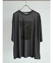 フォトプリントシアーTシャツ