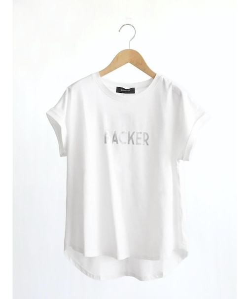 箔プリントロールアップTシャツ