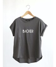 箔プリントロールアップTシャツ