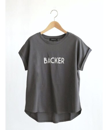 箔プリントロールアップTシャツ