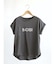 箔プリントロールアップTシャツ