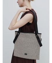 【ta-bru】2wayハンドルトートバッグ（black×offwhite）